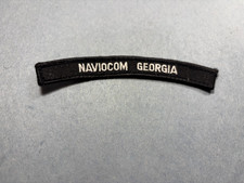 Naviocom Georgia-US Navy Ship Tab (sew on patch) picture