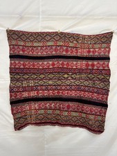 Vintage Peruvian Aguayo Handwoven Wool Andean Blanket Folk Art Indigenous S96 picture