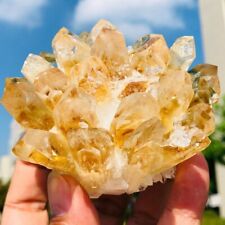 300g+ Natural Citrine Quartz Crystal Cluster Mineral Specimen Gem, Reiki Healing picture