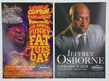 George Clinton ad flyer handbill NYC BB King concert 2018 Jeffrey Osborne picture