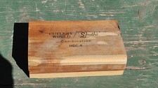 Vintage Smith’s Knife Hard/Soft Combination Sharpening Stone in Wooden Box HSC 4 picture