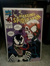 Marvel Comics The Amazing Spider-Man #347 1991 Venom ASM Signed By Erik Larsen picture