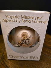 Schmid Limited Edition Hanging Ball Ornament Angel Christmas 1983 177710 picture