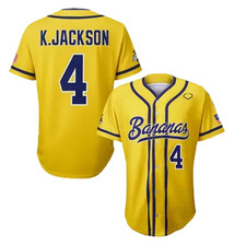 New Savannah Bananas K.Jackson #4 Baseball Jersey For Fans CC520 picture