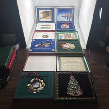 Collection of Official White House Christmas Ornaments 6 TOTAL with Boxes picture