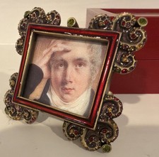 Jay Strongwater Mini Picture Frame in Original Box W/ Tool & Papers picture
