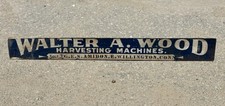 Walter A Wood Harvesting Machines Wellington CT Connecticut Farm Sign Rare picture