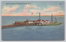 Old Fort Sumter Charleston Harbor South Carolina SC Postcard picture