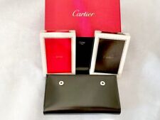 Unused Authentic Cartier Vintage Playing Cards Trump Set Leather Case Deadstock picture