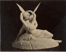 Italy, Psyche and Cupid Vintage Albumen Print, Italy Albumen Print 21x2 picture