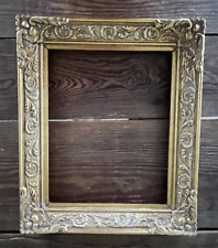 Vintage Ornate Gold Gilt Plaster Wood Baroque Art Frame Only for 8 x 10 painting picture