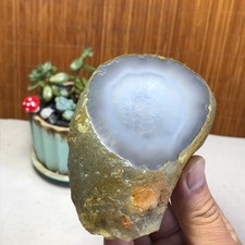492g Natural Enhydro Mobile water bladder agate chalcedony moving Specimen A5670 picture