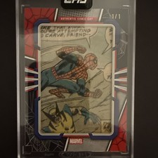 2026 Topps Marvel Mint Spider-Man Comic Cut CC-MTUA1 Wolverine & Spider-Man 1/1 picture