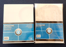 100 CSP Regular Magazine Bags And Boards - Backing Board back Board and Sleeves picture