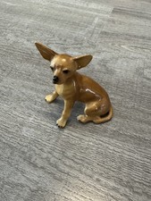 Vintage MORTENS Studio Seated Chihuahua Dog Porcelain Figurine 3.25