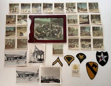 VINTAGE 1969 Vietnam War Era Korea? Vietnam? Soldier's PHOTO LOT & patches M-16 picture