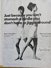 1967 Womens Exquisite Form girdle you don't have to jiggle around vintage  ad picture