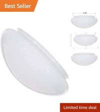 Stunning White 9.5-Inch Glass Shade for Ceiling Fixtures - Easy to Install picture