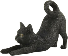 Black Cat Figurine Resin Sculpture Holiday Decor Gifts for Cat Lovers Shelf picture