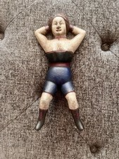 Vintage/Antique Naughty Nelly Cast Iron Boot Jack Door Stop. Original Paint picture