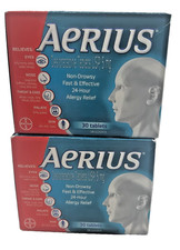 2X aerius desloratadine tablets usp,24hour allrgy relief 30 tablets picture