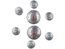 c1970's Vintage Navajo sterling silver buttons picture