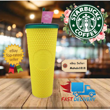 🌺🍍NEW Studded Pineapple yellow Tumbler 24oz Cup Double Wall Starbucks Hawaii picture