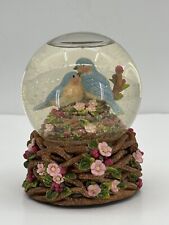 The San Francisco Music Box Company Hand Crafted BLUEBIRDS Snow Globe Beautiful picture