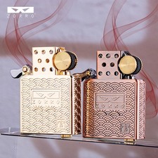 ZORRO Z902 Inner Tank Kerosene Lighter  Metal Flint Oil Refill Design Windproof picture