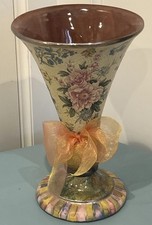 Rare & Retired Mackenzie Childs Evervolving Large 12.5” Vase 2001 picture