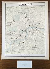 Vintage 1900 LONDON ENGLAND Map 11