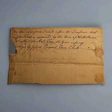 ​c. 1794-1807 North Haven CT Tax Collector Document Signed Joseph Pierpont Clerk picture