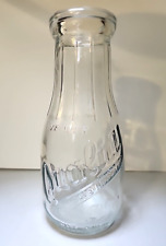 Weaver Quality Blue Ribbon Products One Pint Milk Bottle Indiana picture