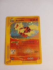 2003 RARE Pokemon Card Arcanine Aquapolis Swirl H2/H32 Holo picture