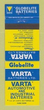 Matchbook Cover - Varta Batteries Auto Globelite Winnipeg MB Montreal picture