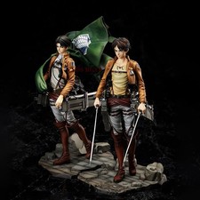 Attack on Titan Eren Jaeger Levi Ackerman PVC Figure Model Collectible Anime Toy picture