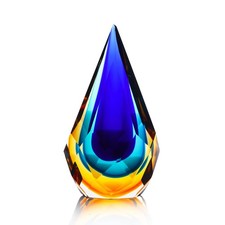 Yao Yuan Hand-Blown Glass Sculpture Glass Decor Murano-Style Glass Statue and... picture
