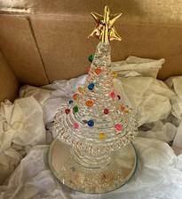 Glass Baron Hand-Spun Handcrafted Glass Christmas Tree w/ Star picture