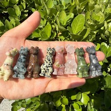 Natural Mixing quartz carved Giraffe Crystal reiki healing random 50pc picture