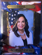 2023 Fascinating Cards Monica De La Cruz Texas Foil Refractor #475 picture