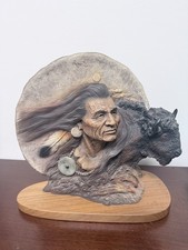 Neil J Rose “Eclipse” American Indian Sculpture 509/3000. Signed Limited Edition picture