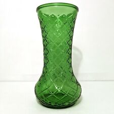 Emerald Green Vase Vintage Hoosier Glass 9 3/4