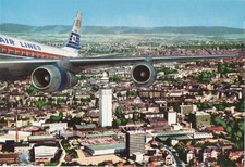 AK, FRANKFURT, AERIAL VIEW, AIRCRAFT, HENNINGER TOWER, SACHSENHAUSEN, FRANKFURT picture