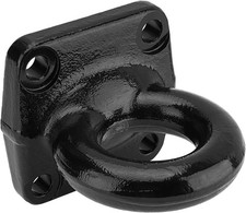 4-Bolt Pintle Hitch Lunette Ring, I.D. 3 Inch, Towing Weight 60000 Lbs, Black He picture
