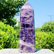 3.19LB Natural Dream amethyst quartz obelisk crystal wand point healing picture