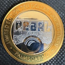 ⭐️THE PEARL AT THE PALM’S CASINO Limited Edition 999% .6 Oz Pure Silver Strike⭐️ picture