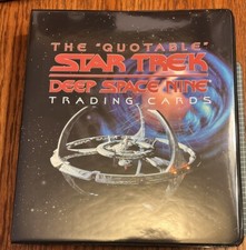 The Quotable Star Trek Deep Space Nine Trading Cards Album W/Costume Card, Promo picture