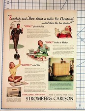 1947 Stromberg-Carlson Christmas Radio Phonograph TV Vintage Ad picture