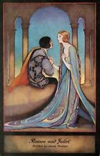 Modern Postcard: Repro - Art Nouveau Romeo & Juliet Under Arch - Shakespeare picture