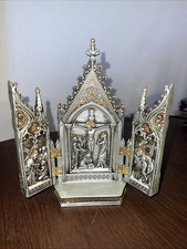 Crucifixion Triptych Veronese Silver Gold Colors Catholic Cathedral Jesus picture